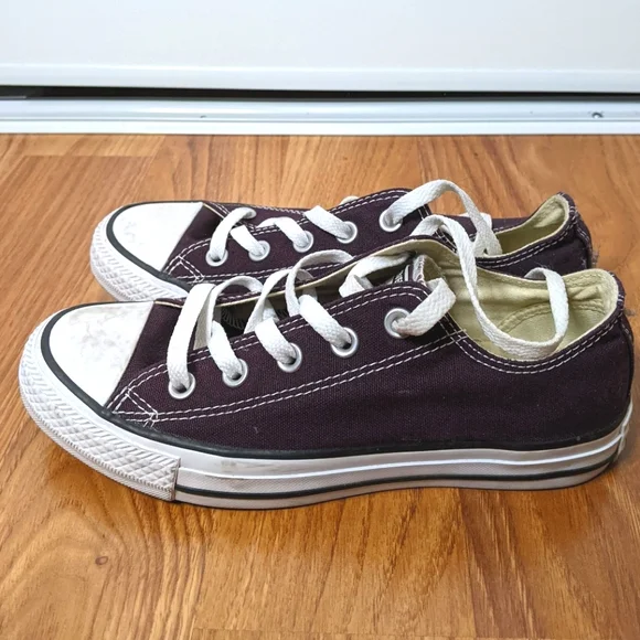 2/$35 Unisex Purple Retro Converse sneakers - Picture 5 of 8